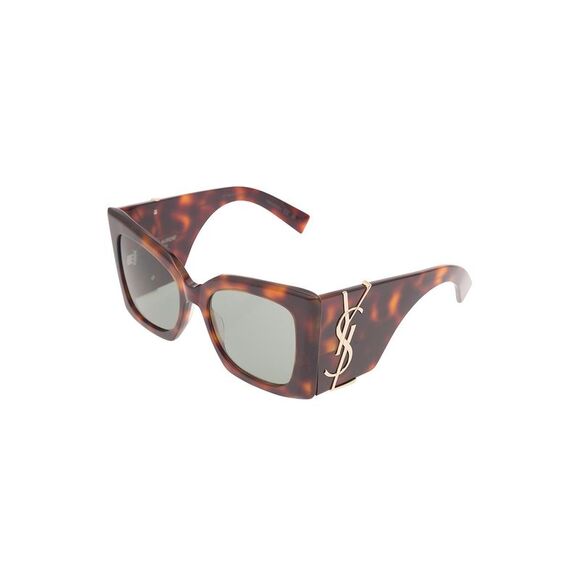 Saint Laurent Women Sl M119 Blaze Sunglasses In Brown Acetate Woman